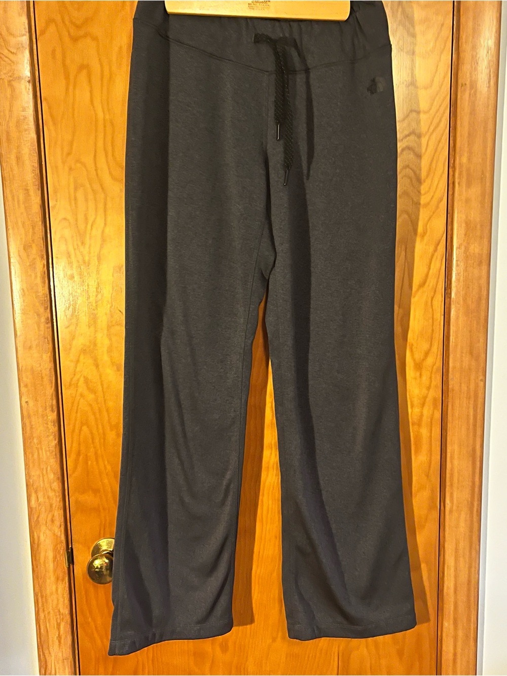 North Face Women's Fleece Lounge Pants Wide Leg Charcoal Gray Size Medium